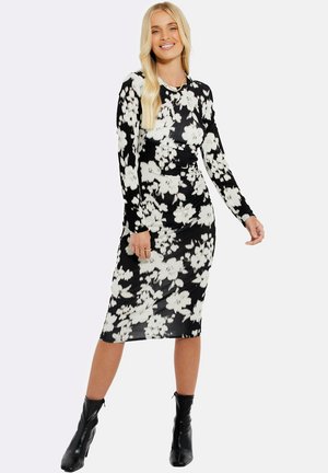 TWIRL RUCHED - Kotelomekko - black  white