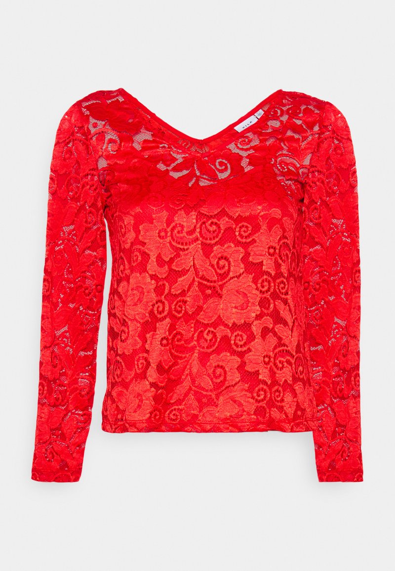 Vila Petite Longsleeve rood