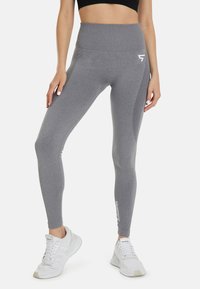 SQUATPROOF - ROW SEAMLESS HIGH WAISTED SPORT  - Tajice-hlače - light grey Minijatura 1