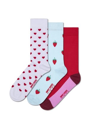 3-PACK EVERYDAY HEARTS - Socks - red