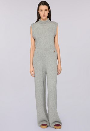 PALAZZO IN MISTO  - Pantalones - grey trieste