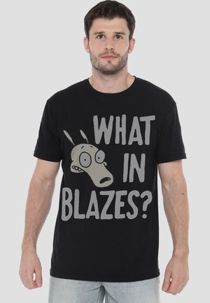 ROCKO S MODERN LIFE WHAT IN BLAZES - Print T-shirt - black