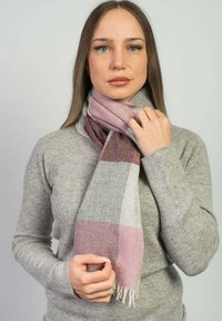 Dalle Piane Cashmere CHECKED - Sjal / Tørklæder - rosa