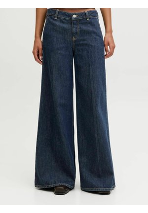 Wide leg - dark blue denim