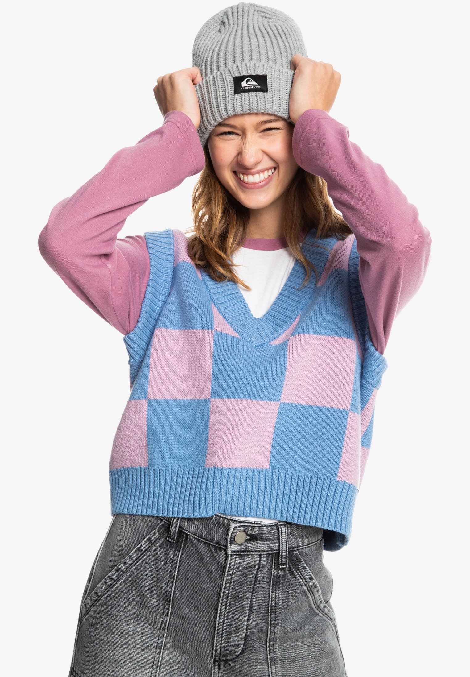 Urban Classics Damen Cropped Knit College Slipover – Oversize Aus Baumwolle