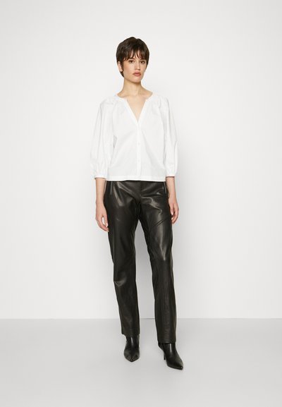 rag & bone SEDONA MOTO PANT - Δερμάτινο παντελόνι - black