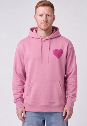 watapparel, PINK HEART UNISEX - Hoodie - bubble pink