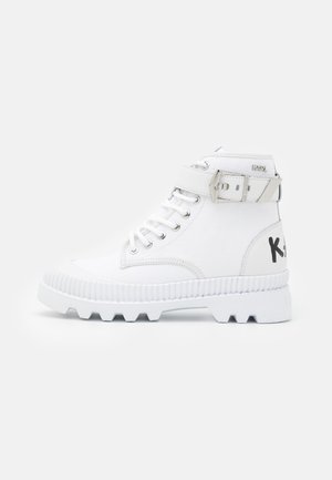 TREKKA STRAP BOOT MIX - Bottines à lacets - white