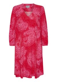 Unselected, red pink paisley