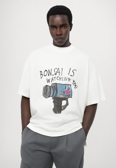 Bonsai TEE PRINTED GRAPHIC UNISEX - Print T-shirt - white