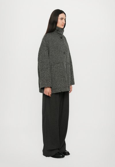 CLOSED Palton scurt - grey heather