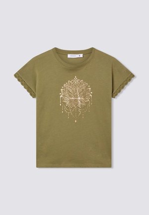 Terranova T-shirt con stampa - verde militare
