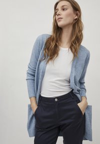 VILA VIRIL OPEN CARDIGAN - Casaco de malha - captains blue melange