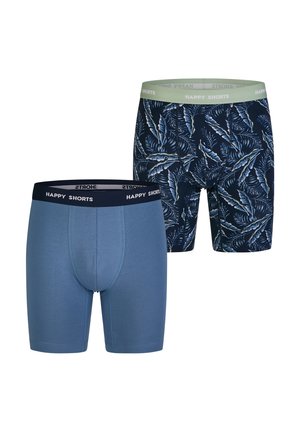 Happy Shorts, 2-PACK - Kurze Boxershorts - palm print blue grey