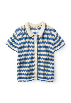 Copenhagen Colors, CARDIGAN UNISEX - Cardigan - ocean blue/cream