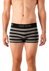 Fabio Farini 4ER PACK RETRO BOXERSHORT TRUNKS OHNE SEITLICHE NAHT HIPSTER - Kurze Boxershorts - black
