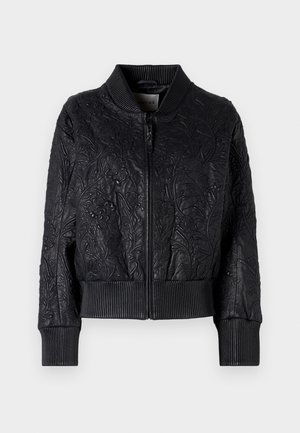 MUNTHE FERRIL - Leather jacket - black