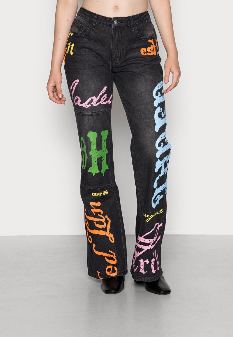 Jaded London Jean flare - multi-coloured