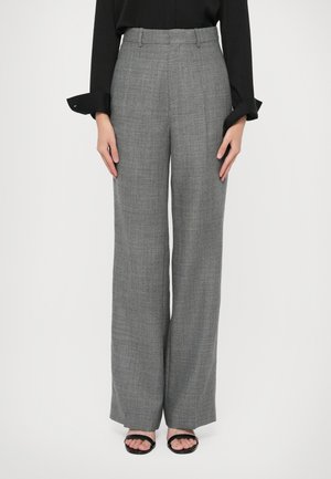 CREDO STRAIGHT TROUSER - Püksid - grey melange