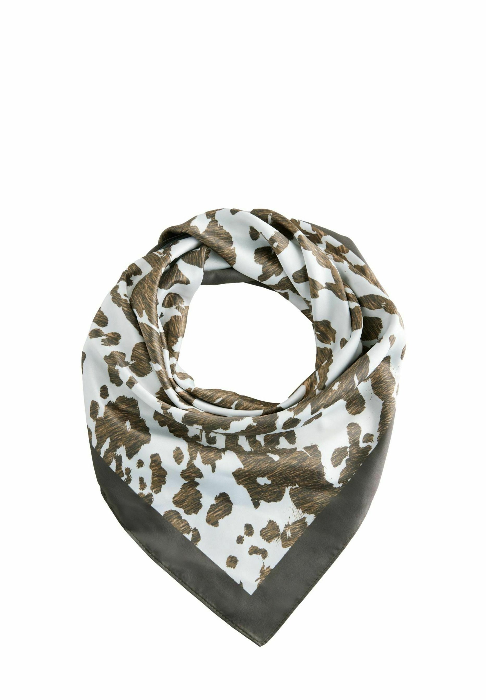 Next SQUARE SCARF Sciarpa cow print/marrone