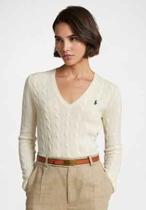 KIMBERLY LONG SLEEVE - Svetr - authentic cream