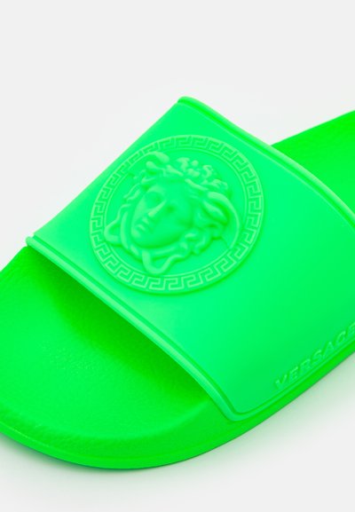 Versace SLIDES UNISEX - Mulas - fluo green