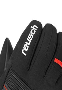 Reusch FINGERHAND LOUIS - Fingerhandschuh - blck blck melang fire red