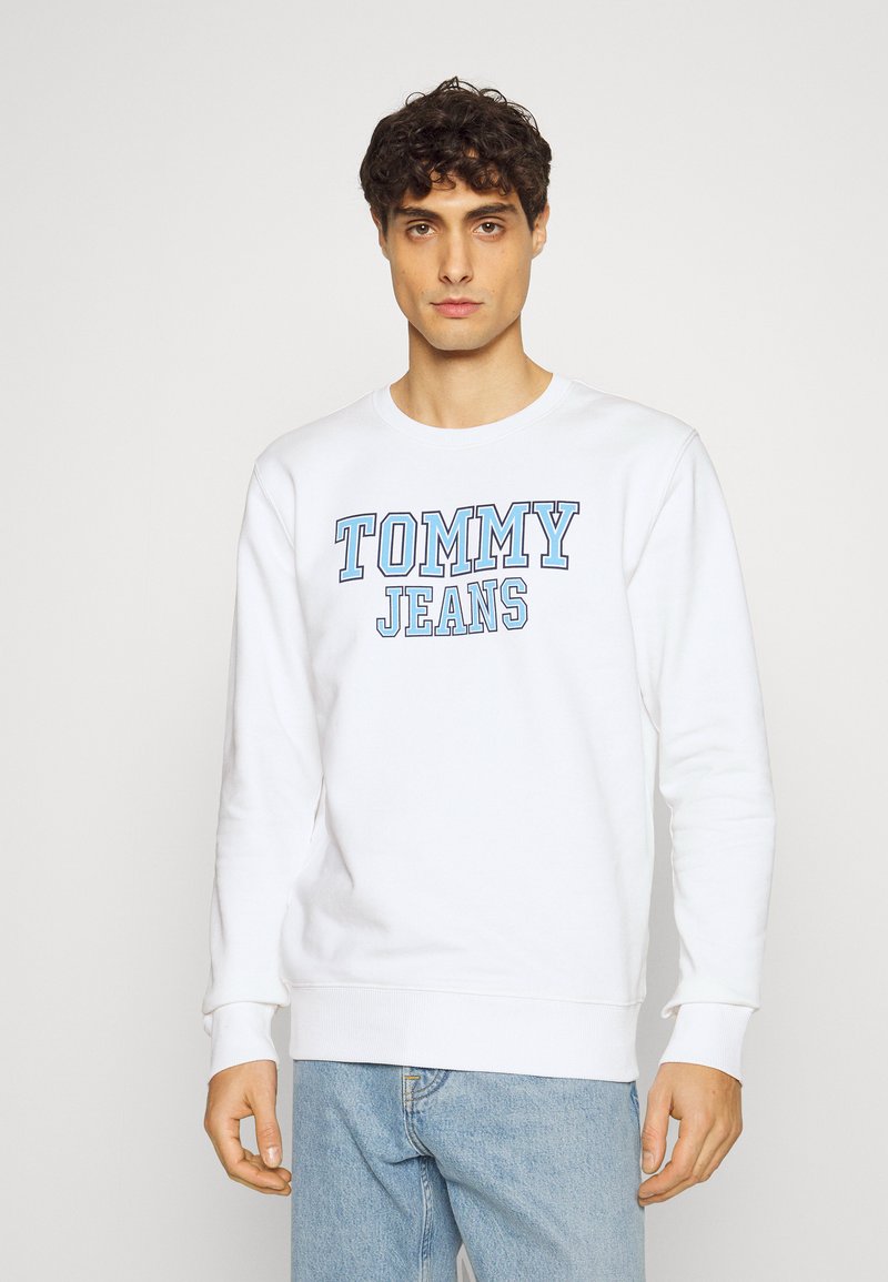 Tommy Jeans REGULAR ENTRY GRAPHIC CREW - Sudadera - white