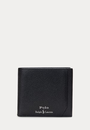Polo Ralph Lauren PEBBLED LEATHER BILLFOLD COIN WALLET UNISEX - Lompakko - black