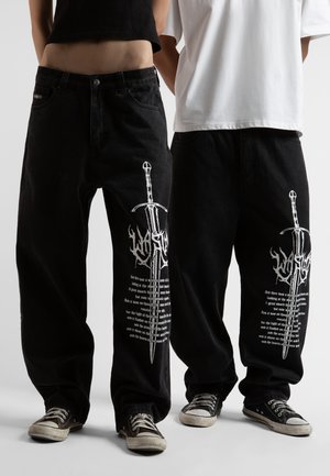 SWORD CASPER PANT UNISEX - Baggy Jeans - faded black