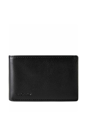 Black leather bifold wallet with visible stitching and embossed "PICARD" logo on lower left corner.