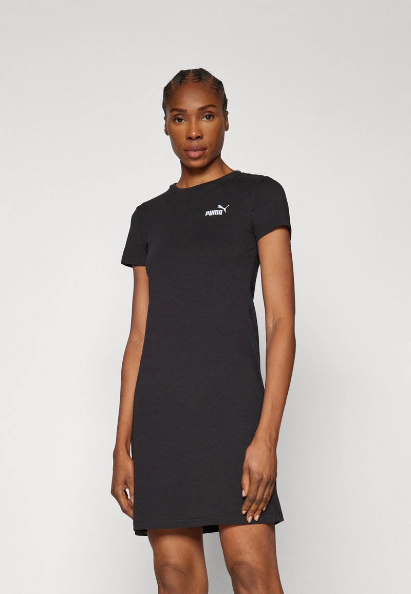 Puma - SMALL LOGO SLIM DRESS - Džersejové šaty - black, Zväčšiť