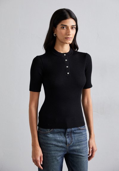 Filippa K BUTTONED - Pullover - black