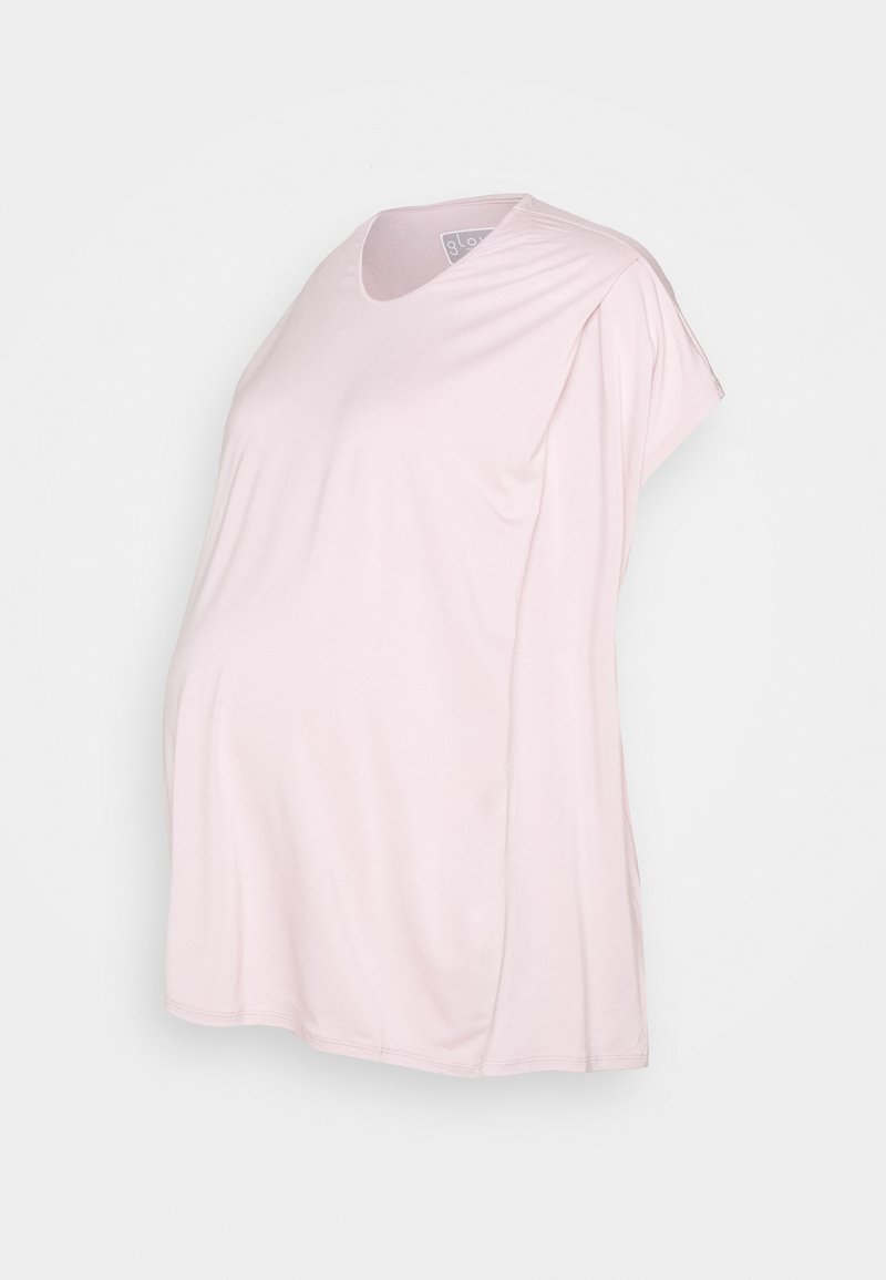 GLOWE T-shirt basic donkerroze