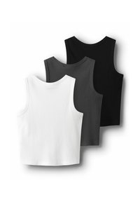 TWO SOON 3ER-PACK - Débardeur - black