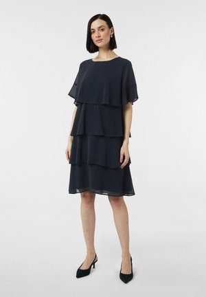 VOLANT AUS CRÊPE - Day dress - navy