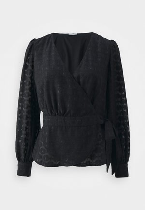 JDY JDYISLA WRAP - Μπλούζα - black