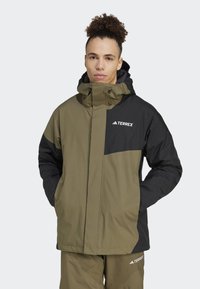 Adidas Terrex MT 2L INSUL - Slidinėjimo striukė - olive/strata black