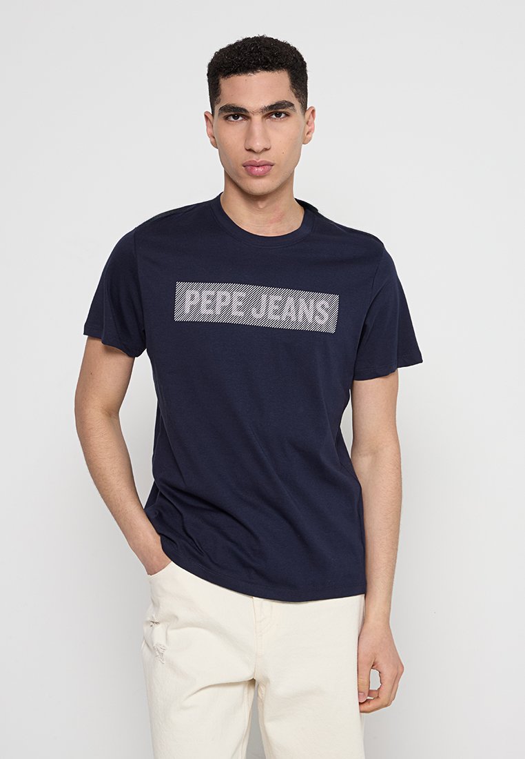 Pepe Jeans T-shirt print donkerblauw