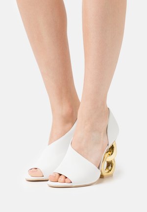 Peeptoe heels - sea mist