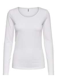 BASIC - Top s dlouhým rukávem - white