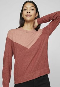 VILA RUNDHALS - Džemperis - burnt henna