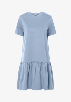 Pieces, PCDISSO SS O-NECK DRESS JRS PWP BC - T-särkkleit - cashmere blue
