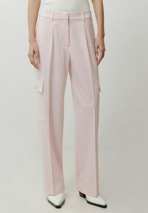 BUNDFALTEN MAKO - Cargo trousers - rosa