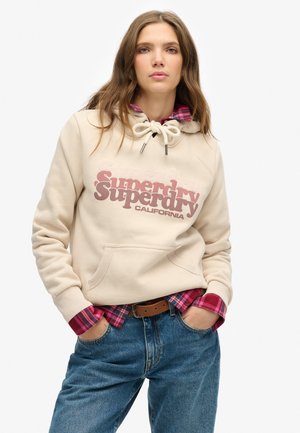 Superdry & Co Jersey con capucha - off grey