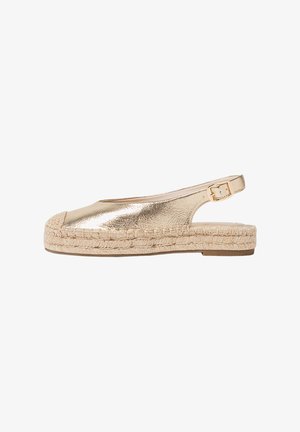 Slingback ballet pumps - gold coloured