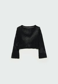 Stradivarius Stickad tröja - black