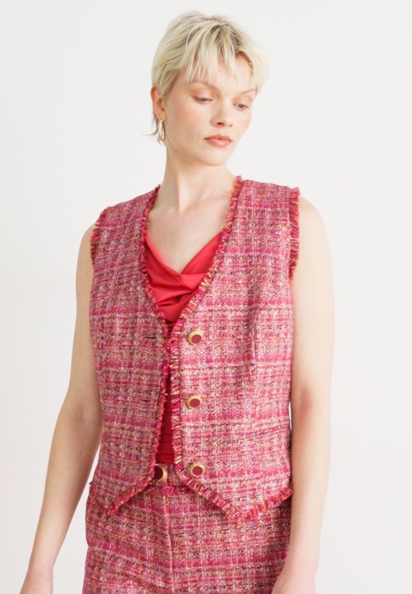 CLAUDIA VEST - Waistcoat - flowering peony twee3