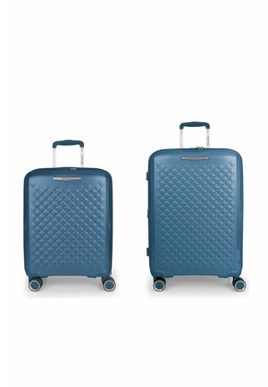 QUEENS 4 ROLLEN KOFFERSET 2-TEILIG MIT DEHNFALTE - Kofferset - azul