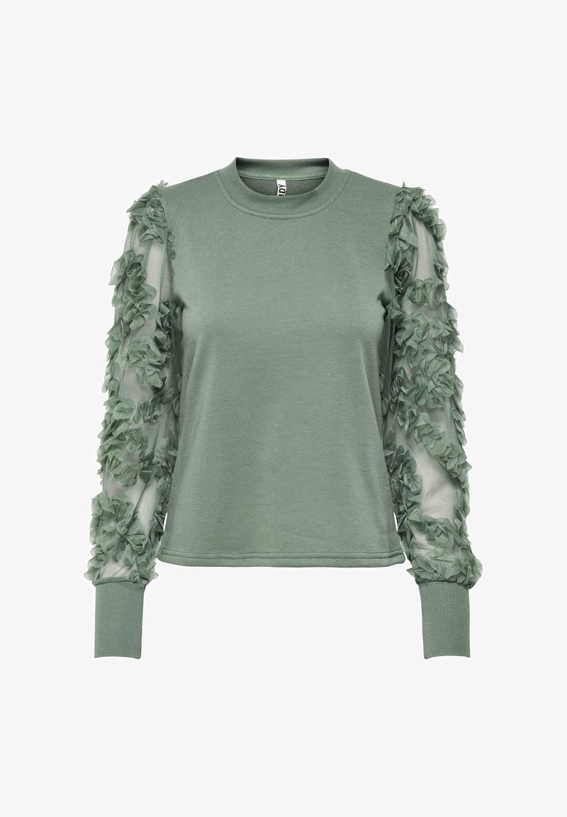 JDY JDYFAIRVIEW LIFE NOOS - Sweatshirt - iceberg green